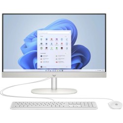 HP All-in-One Touch PC 24-cr0242ng [60,5cm (23,8") FHD-Display, Intel Core i3 N300, 8GB RAM, 256GB SSD, DOS]